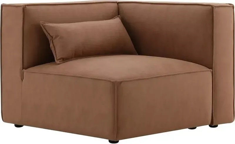 Luxury modulsoffa - Hörndel vänster - Brun, Brun