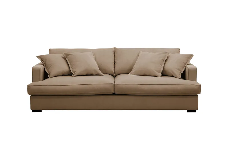 Rossita Lyx 2,5-sits Extra djup Soffa i Manchester - Ljusbrun - Products - Möbler - Soffa - 3 sits soffa