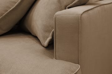 Rossita Lyx 3-sits Extra djup Soffa i Manchester - Ljusbrun - Products - Möbler - Soffa - 3 sits soffa