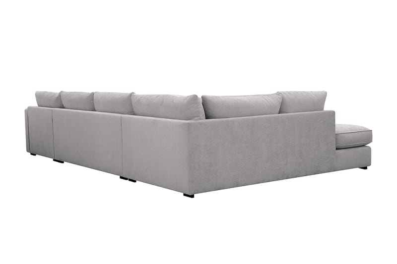 Rossita Lyx 5-sits Högervänd U-formad Extra djup Soffa med Divan och Schäslong i Chenille - Grå - Products - Möbler - Soffa - U-soffa