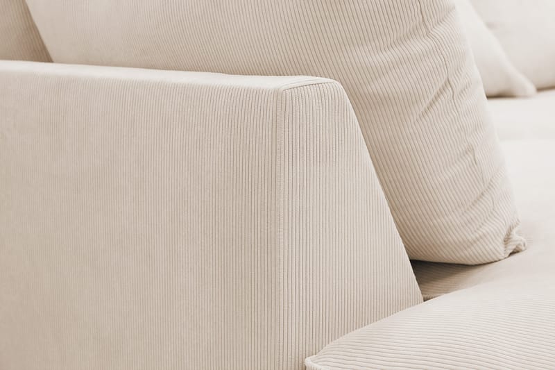 Rossita Lyx 5-sits Högervänd U-formad Extra djup Soffa med Divan och Schäslong i Manchester - Beige - Products - Möbler - Soffa - U-soffa