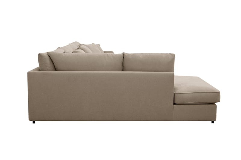 Rossita Lyx 5-sits Högervänd U-formad Extra djup Soffa med Divan och Schäslong i Tyg - Brun - Products - Möbler - Soffa - U-soffa