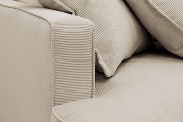 Rossita Lyx 5-sits Vänstervänd U-formad Extra djup Soffa med Divan och Schäslong i Manchester - Kräm - Products - Möbler - Soffa - U-soffa