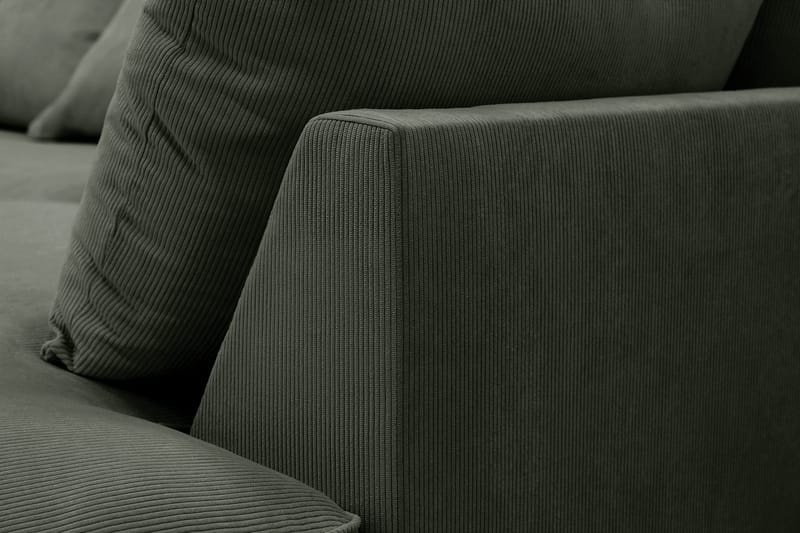 Rossita Lyx 5-sits Vänstervänd U-formad Extra djup Soffa med Divan och Schäslong i Manchester - Mörkgrön - Products - Möbler - Soffa - U-soffa