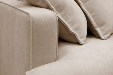 Rossita Lyx 5-sits Vänstervänd U-formad Extra djup Soffa med Divan och Schäslong i Tyg - Ljusbrun - Products - Möbler - Soffa - U-soffa