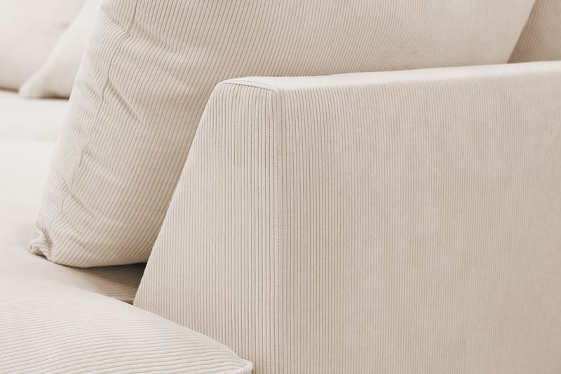 Rossita Lyx 6-sits Vänstervänd U-formad Extra djup Soffa med Divan och Schäslong i Manchester - Beige - Products - Möbler - Soffa - U-soffa