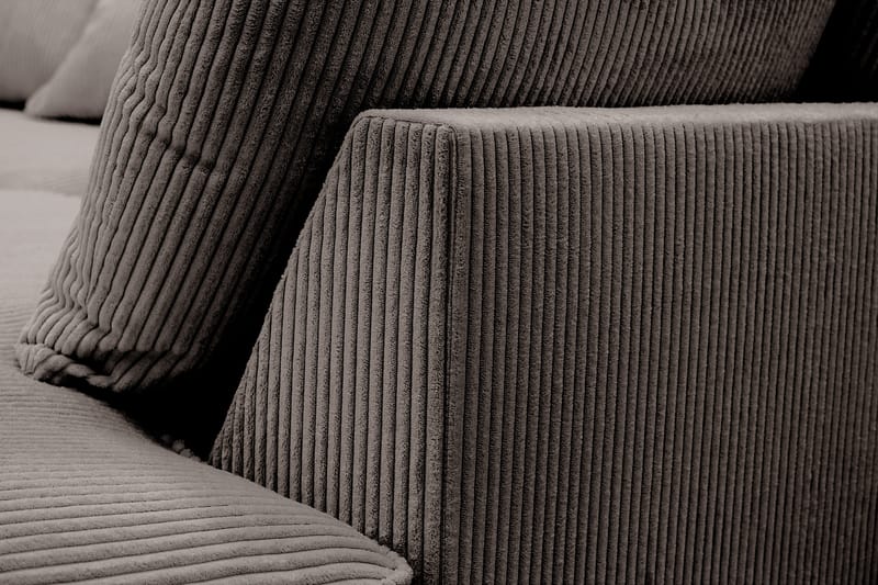Rossita Lyx 6-sits Vänstervänd U-formad Extra djup Soffa med Divan och Schäslong i Manchester - Brun - Products - Möbler - Soffa - U-soffa