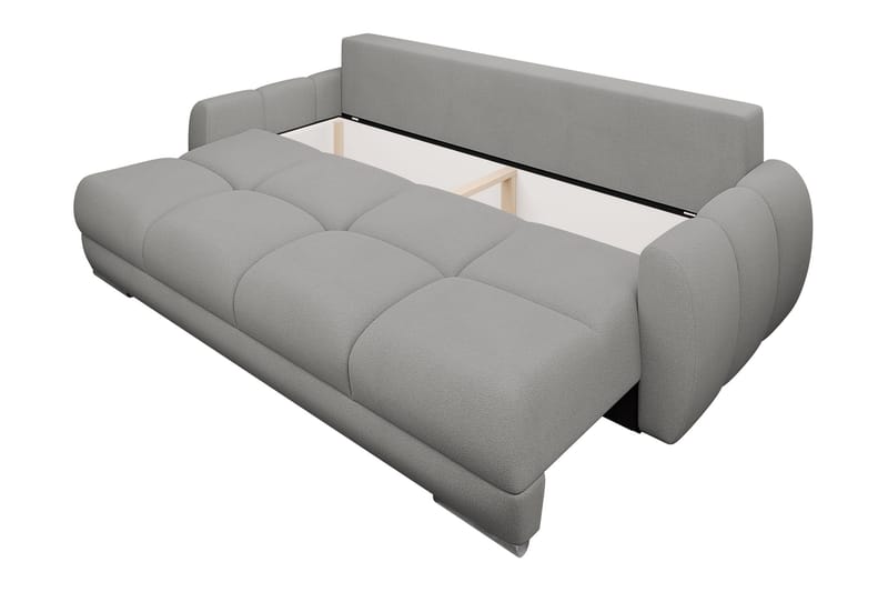 Simerly Soffa 3-sits i Plysch - Beige - Products - Möbler - Soffa - 3 sits soffa