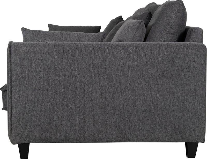 Soffa 4-sits 270 cm antracit tyg - Brandy - Antracit - Products - Möbler - Soffa - Sammetssoffa