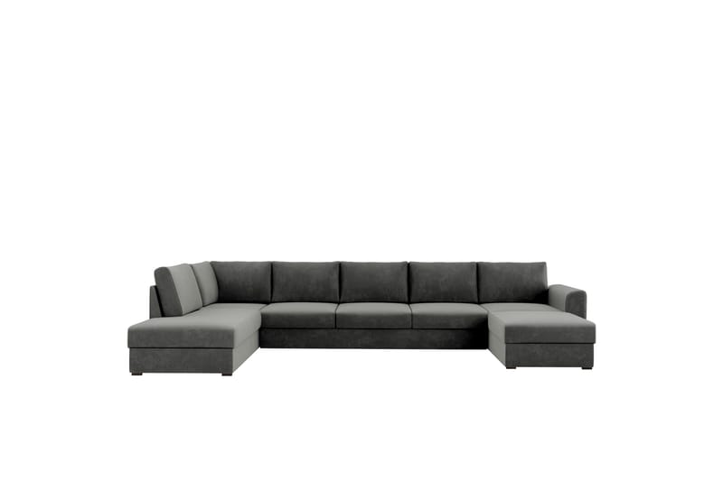Taberk Soffa med Divan och Schäslong 5-sits - Grå - Products - Möbler - Soffa - Sammetssoffa