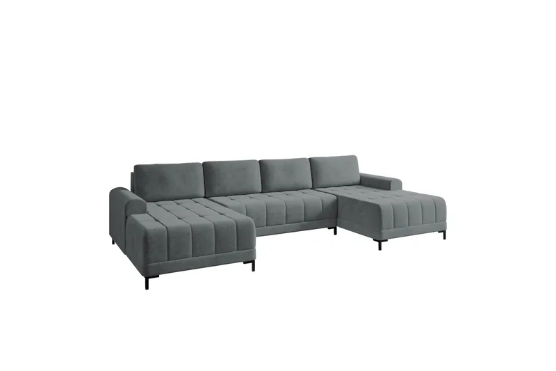 Vilshult Soffa Dubbeldivan 4-sits - Grå - Products - Möbler - Soffa - U-soffa