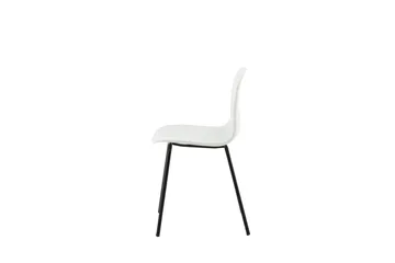 Arctic Matstol - Vit/Svart - Products - Möbler - Fåtölj & stolar - Matstol & köksstol