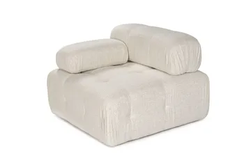 Belgin Vänstermodul / Fåtölj med utfällbara armstöd och ryggstöd - Cream - Products - Möbler - Fåtölj & stolar - Fåtölj