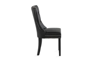 Bergviken Matstol Konstläder - Svart/Trä - Products - Möbler - Fåtölj & stolar - Matstol & köksstol