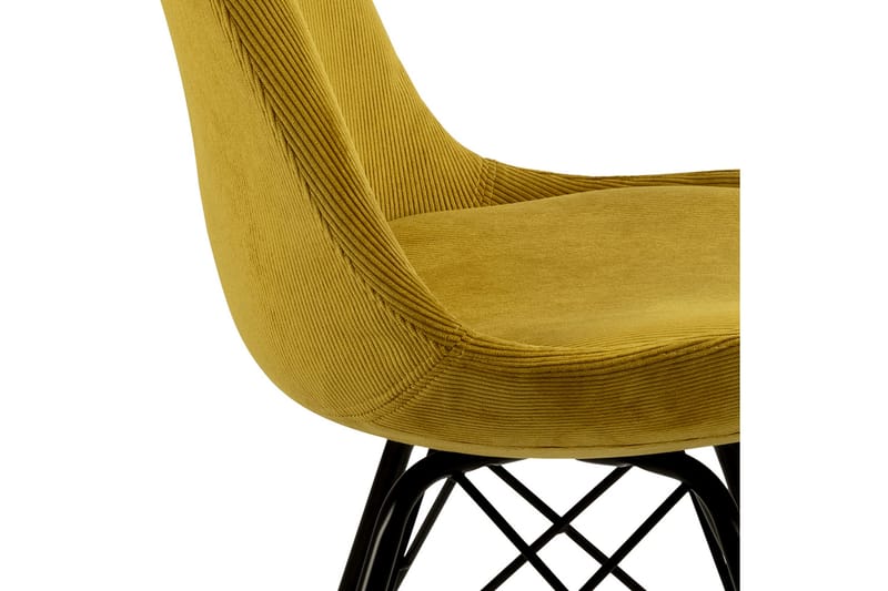 Collina Matstol - Gul/Svart - Products - Möbler - Fåtölj & stolar - Matstol & köksstol