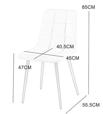 Delta matstol - Grå/svart - Grå/svart - Products - Möbler - Fåtölj & stolar - Matstol & köksstol