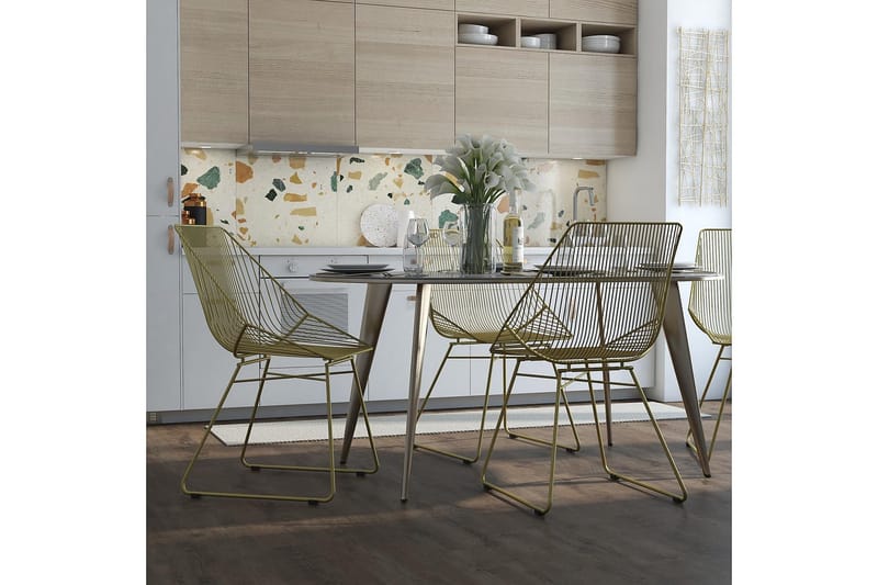 Ellis Matstol Guld - CosmoLiving - Products - Möbler - Fåtölj & stolar - Matstol & köksstol