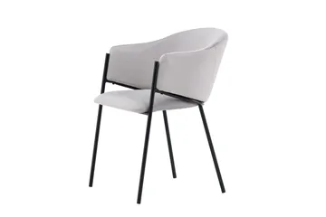 Evelina Karmstol - Grå - Products - Möbler - Fåtölj & stolar - Matstol & köksstol