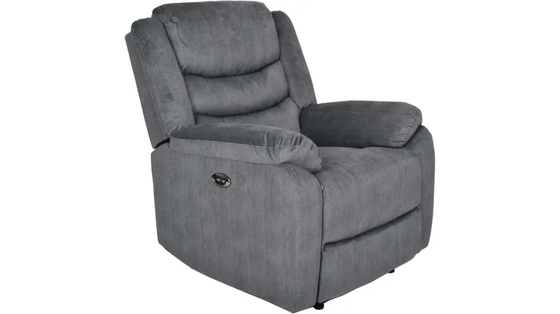 Olvani Reclinerfåtölj i tyg elektrisk - Grå - Products - Möbler - Fåtölj & stolar - Fåtölj - Biofåtölj & reclinerfåtölj