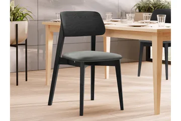 Ferrara Matstol - Grå/Svart - Products - Möbler - Fåtölj & stolar - Matstol & köksstol