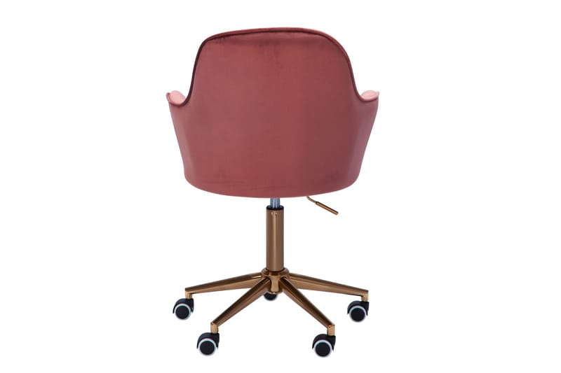 Hubdam Kontorsstol - Rosa/Guld - Products - Möbler - Fåtölj & stolar - Kontorsstol & skrivbordsstol