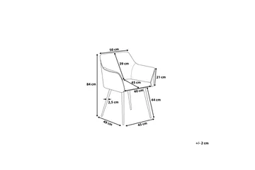 Jasmin Stol Set Om 2 St - Grön - Products - Möbler - Fåtölj & stolar - Karmstol