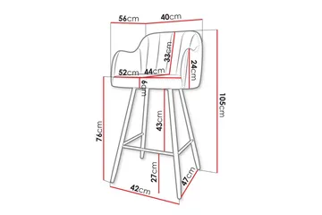 Kintore Barstol - Svart - Products - Möbler - Fåtölj & stolar - Barstol & barpall