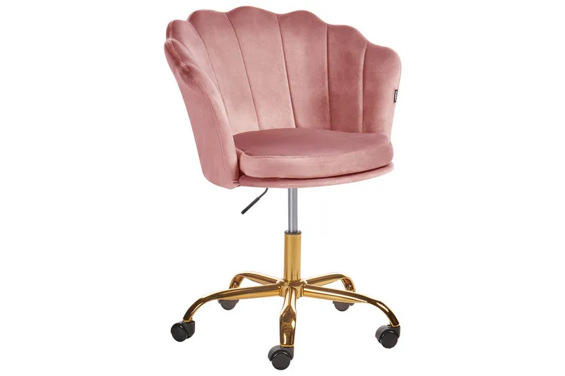 Kontorsstol Monticello Rosa/guld/svart - Rosa/guld/svart - Products - Möbler - Fåtölj & stolar - Kontorsstol & skrivbordsstol