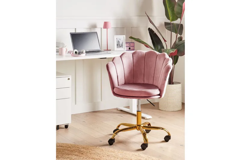 Kontorsstol Monticello Rosa/guld/svart - Rosa/guld/svart - Products - Möbler - Fåtölj & stolar - Kontorsstol & skrivbordsstol