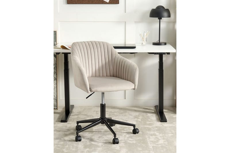 Kontorsstol Venice Beige/svart - Beige/svart - Products - Möbler - Fåtölj & stolar - Kontorsstol & skrivbordsstol