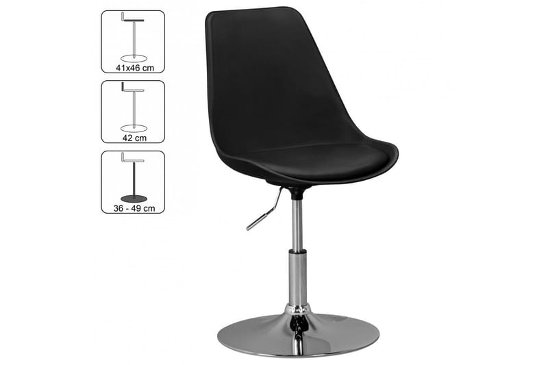 Mateel Stol - Svart - Products - Möbler - Fåtölj & stolar - Matstol & köksstol