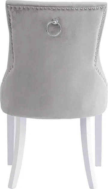 Matstol Tuva - Gråbeige sammet - Gråbeige - Products - Möbler - Fåtölj & stolar - Matstol & köksstol