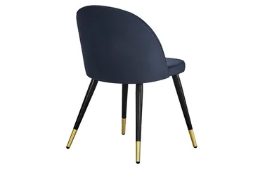 Matstol utan armstöd Concept 55 Valeri Matstol Sammet Black/Brass - Products - Möbler - Fåtölj & stolar - Matstol & köksstol