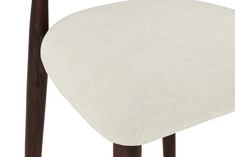 Molly Matstol i trä med tygsits - Rökt ek/Beige - Products - Möbler - Fåtölj & stolar - Matstol & köksstol