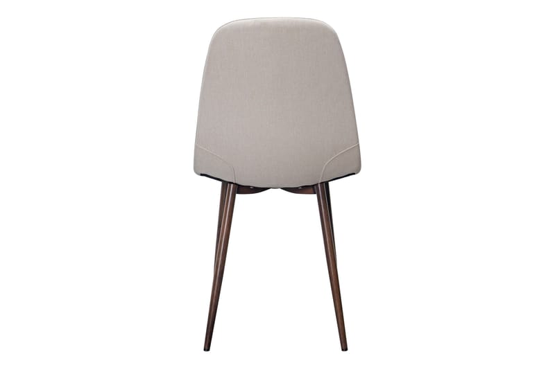 Nibe Matstol - Beige/Metallben Valnöt - Products - Möbler - Fåtölj & stolar - Matstol & köksstol