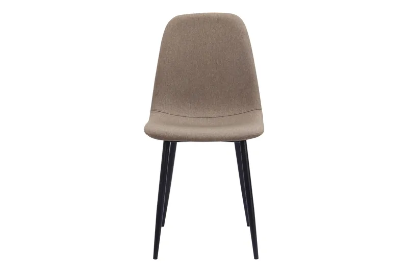 Nibe Matstol - Brun/Metallben Svart - Products - Möbler - Fåtölj & stolar - Matstol & köksstol