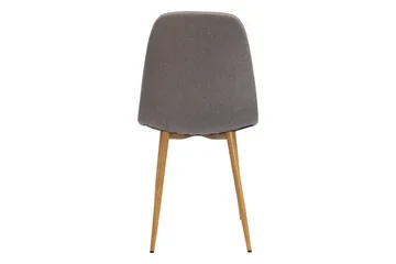 Nibe Matstol - Grå/Metallben Ek - Products - Möbler - Fåtölj & stolar - Matstol & köksstol