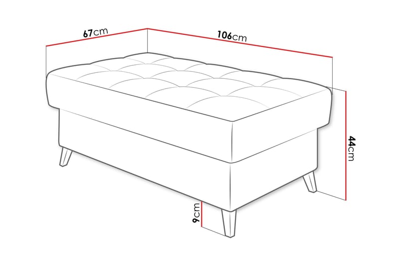 Amshyttan Sittpuff - Beige - Products - Möbler - Fåtölj & stolar - Pall & puff - Sittpuff