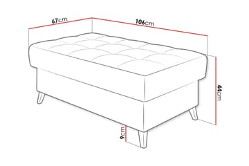 Amshyttan Sittpuff - Rosa - Products - Möbler - Fåtölj & stolar - Pall & puff - Sittpuff