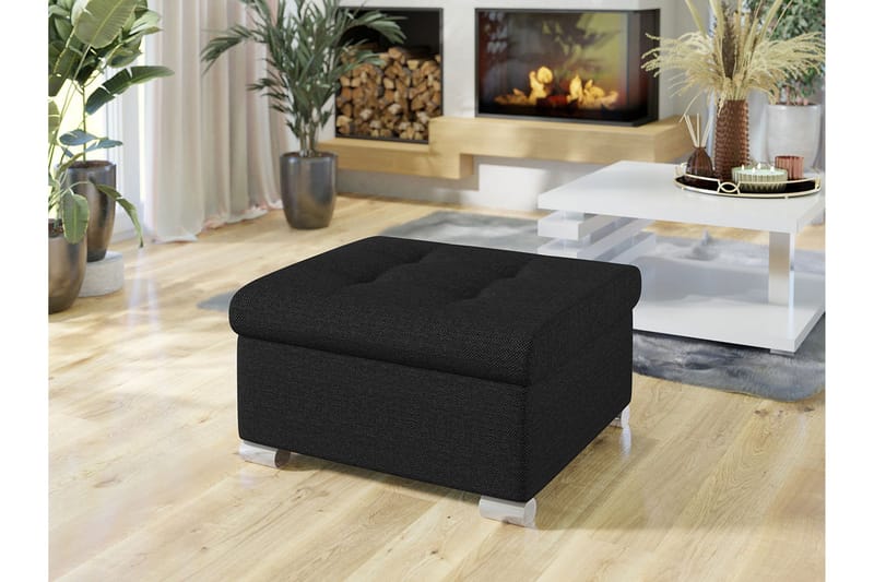 Dynir Fotpall 68 cm - Svart - Products - Möbler - Fåtölj & stolar - Pall & puff - Fotpallar