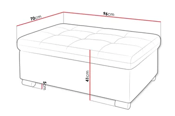 Dynir Fotpall 70 cm - Beige - Products - Möbler - Fåtölj & stolar - Pall & puff - Fotpallar
