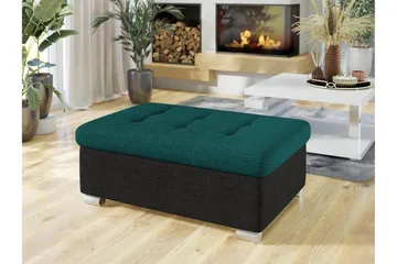 Dynir Fotpall 70 cm - Svart/Grön - Products - Möbler - Fåtölj & stolar - Pall & puff - Fotpallar