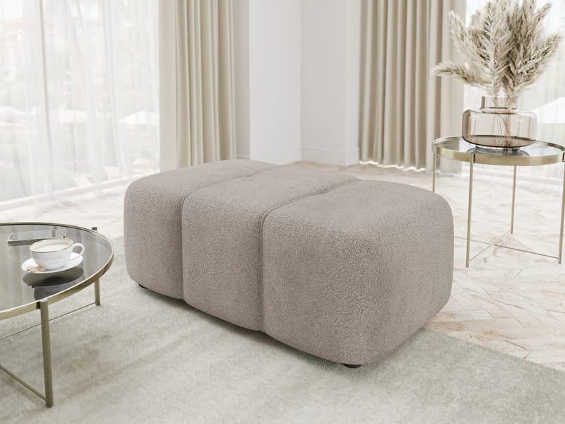 Flo Fotpall 93 cm - Grå - Products - Möbler - Fåtölj & stolar - Pall & puff - Fotpallar