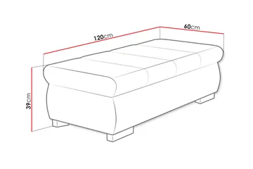 Gamal Fotpall 60 cm - Marinblå - Products - Möbler - Fåtölj & stolar - Pall & puff - Fotpallar