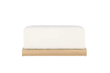 Ivy Fotpall - Vit - Products - Möbler - Fåtölj & stolar - Pall & puff - Fotpallar