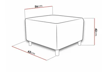 Kintore Fotpall 56 cm Dark green - Products - Möbler - Fåtölj & stolar - Pall & puff - Fotpallar