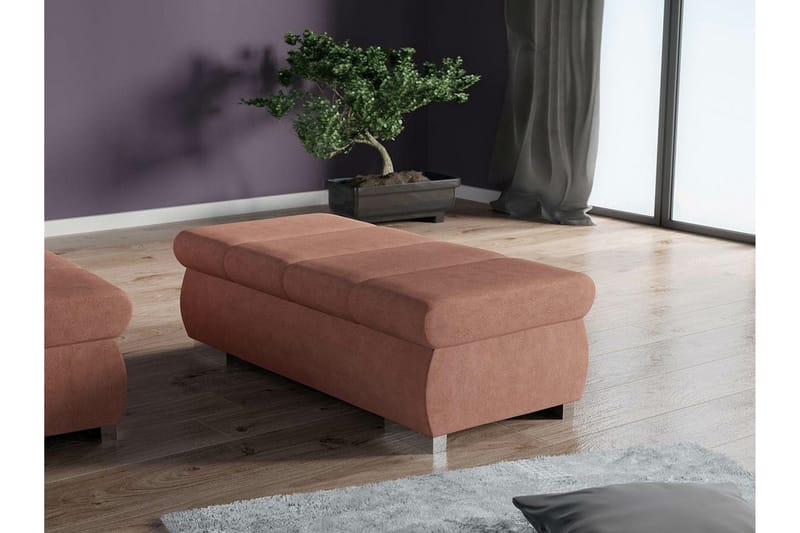 Kintore Fotpall 60 cm Light Brown/Cream - Products - Möbler - Fåtölj & stolar - Pall & puff - Fotpallar