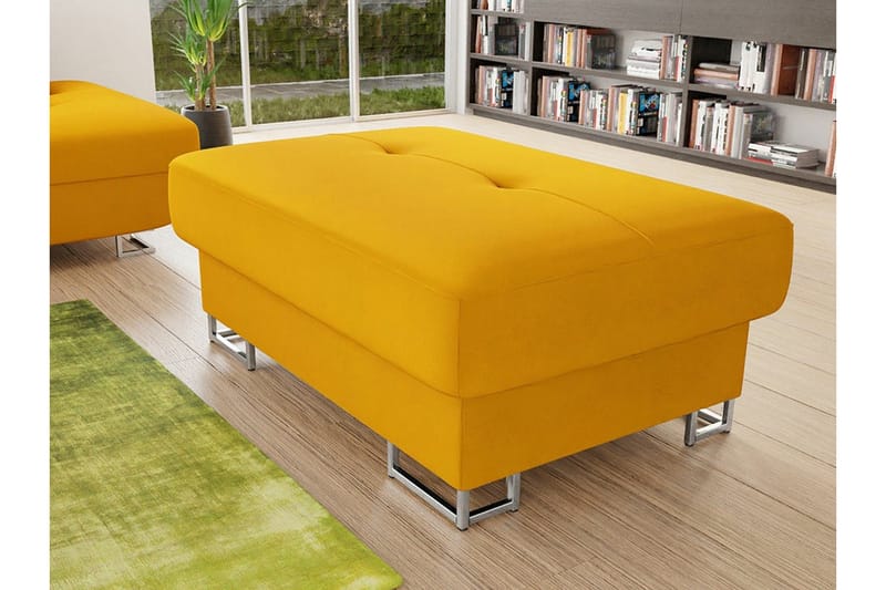 Reginia Fotpall 67 cm Yellow - Products - Möbler - Fåtölj & stolar - Pall & puff - Fotpallar