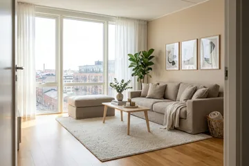 Valencia Fotpall med avtagbar och tvättbar klädsel - Brun - Products - Möbler - Fåtölj & stolar - Pall & puff - Fotpallar
