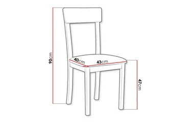 Patrickswell Matstol - Svart - Products - Möbler - Fåtölj & stolar - Matstol & köksstol